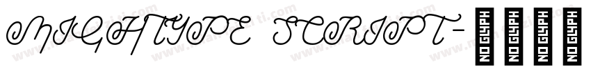 MIGHTYPE SCRIPT字体转换